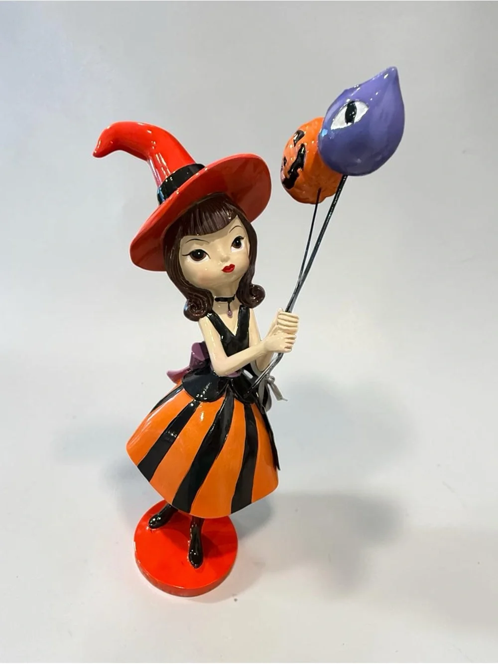 Bella luxx Halloween Witch Figurine halloween decor - Orange & Black